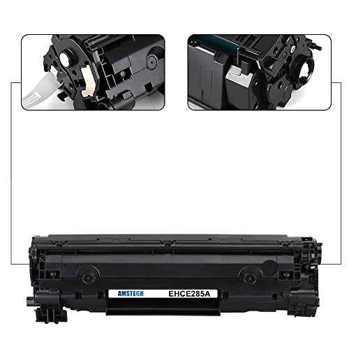4 Pack Amstech kompatibel toner CE285A 85A fuer HP LaserJet Pro P1100 P1102 P1102W P1102WHP, Pro M1132 M1210 M1130 M1212NF M1217NFW,Standard Yield (1600 Seiten) - 2