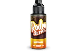 100ml Salted Cara Rodeo Ultra E Liquid Premium 70/30 Vape Juice Sub Ohm E Cig 0mg Flavoured eJuice E Cigarette No Nicotine Short Fill (Rodeo E Liquid)