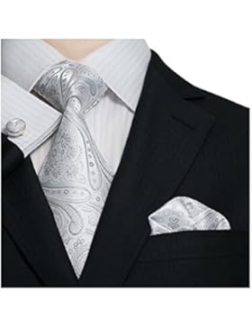 Landisun Herren Krawatten Set Paisley