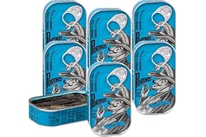 Porthos Sardiner i saltlake 6 x 125 g – högt omega-3-innehåll/Portugal