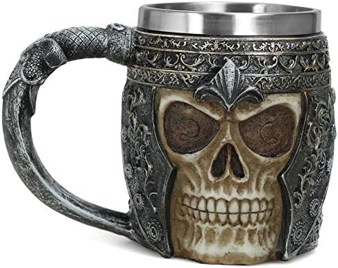 Wandun Skeleton Cup Resin And Stainless Steel 3D Design Coffee Cup Gift Skeleton Cup