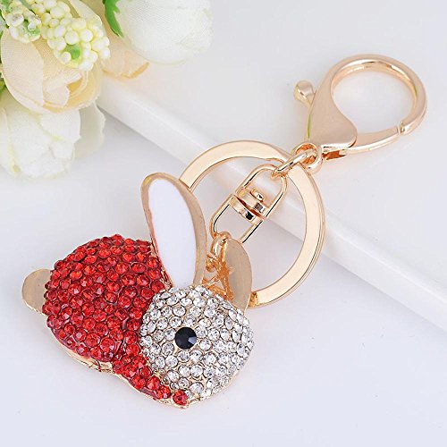 Preisvergleich Produktbild Yarmy Schlüsselanhänger Sternzeichen Anhänger Cartoon Bunny Auto Schlüsselanhänger Wesentliches Werkzeug für den Schlüssel