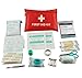 Produktbild General Medi Mini-Erste-Hilfe-Kit, 92 Stück kleine Erste-Hilfe-Kit - enthält Emergency Foil Blanket, CPR Gesichtsmaske, Schere für Reisen, Haus, Büro, Fahrzeug, Camping, Arbeitsplatz & Outdoor (Rot)