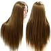 Neverland 24inch 50% Real Hair Training Head Hairdressing Mannequin Head With Makeup Function + Braid Set