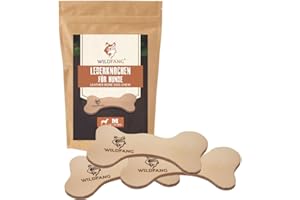 Wildfang Pelle da Masticare per Cani con Olio d'Oliva - Alternativa alle Ossa da Masticare in plastica Ossa per Cani - Patina Naturale, Processo Vegetariano, Cure Odontoiatriche - 3 x M