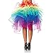 Price comparison product image Pixnor Womens Fantasy Layered Dancing Tutu Rainbow Bustle Skirt