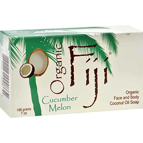 Organic Fiji Cucumber Melon Nourishing Soap Cleanser for Face & Body, 7 Oz