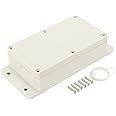 Awclub Waterproof Dustproof IP65 ABS Plastic Junction Box Universal Electric Project Enclosure Pale Gray and Fixed Ear 6.2"x3.54"x1.8"(158mm x 90mm x 46mm)