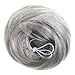 New Style Bun Up Do Side Bun Ballerina Tight Or Even Top Knot Silver Grey