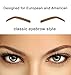 Turelifes Waterproof Eye Brow Stamp Powder Perfect Eyebrow Power Seal Nature Eye Brow Powder Delicate Shape Dark Brown