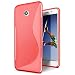 Produktbild Huawei Y330 Hülle, Conie Mobile Ultra Slim Backcover Schutzhülle TPU Silikon Rückschale Cover in Rot