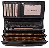 Ausreichend Platz für Geldscheine, 9 Kreditkartenfächer, Großes Münzfach mit Reißverschluss