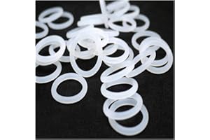 YHLOUBB 10 pcs weißer Gummi-Dichtungsring-Wärme-resistenter Lebensmittel-Silikon-O-Ring,OD 60mm CS 2mm