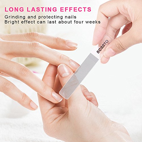 ACRATO Polierfeile Nagelfeile Glasnagelfeile mit Nanotechnologie für die perfekte Nagelpflege Beuty aus Hartglas Importiert aus Südkorea - 2