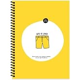 Keskin Color Hisli Şeyler 18,5x25 Spiralli &Ccedil;izgili Defter Life Is Şort
