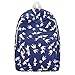 Produktbild GiveKoiu-Bags Cool Rucksäcke für Mädchen für Schule Verkauf billige Frauen Leinwand Animal Prints Schultertasche Student Schultasche Travel Rucksäcke, Herren, 2019649, Blau, Free Size