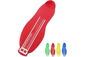 RALMALL Pédimètre Adulte et Enfants - Pointure Chaussure Mesurer Pied Dispositif de Mesure pour Déterminer la Pointure 18 à 47 (Rouge)