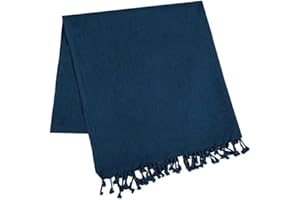 DenoDoa Waffle Ręcznik Hammam, 90 x 180 cm, ręcznik do sauny dla kobiet i mężczyzn, ręcznik plażowy, 100% bawełna, lekki i chłonny, orientalny ręcznik kąpielowy (ciemnoniebieski)