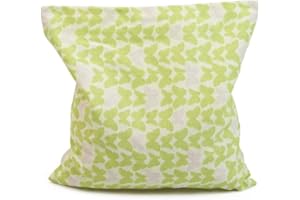Grünspecht Naturprodukte 112-V2 Coussin de noyaux de cerise Motif : papillons Vert 16 x 16 cm