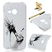Produktbild MAXFE.CO PC Handyhülle für HTC One M8Mini / HTC One Mini 2 Hülle Tasche Back Cover Etui Rück Schutzhülle Harte Kunststoff PC Phone Case Hüllen mit Böse heels Design + 1x Anti Staub Schutz Stöpsel + 1x Metall Touch Pen