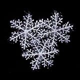 Pack of 30 snowflakes Snow 22cm Christmas Star Star Window decorations Christmas decorations hanging Shape Table Decoration Christmas Decoration Set - 3