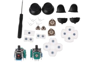 KERDEJAR L1 R1 L2 R2 Boutons de déclenchement manettes analogiques 3D manettes de Pouce Capuchon Caoutchouc conducteur pour Ensemble de réparation de contrôleur PS4