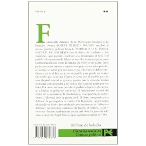 Patriarca o El poder natural de los reyes (El Libro De Bolsillo - Ciencias Sociales)
