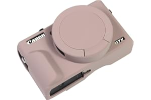 ‎EASY HOOD Easy Hood Schutzhülle für Canon Powershot G7 X Mark III Digitalkamera, weiche Silikon-Schutzhülle mit abnehmbarem Objektivdeckel für Canon Powershot G7X Mark III DSLR-Kamera (Tiffany Pink)