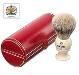 Kent Pure Badger Silver Tip Bristle Shaving Brush Medium