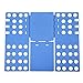 Produktbild SONGMICS Pullover Hosen faltbrett Falthilfe Einstellbar Wäschefaltbrett Hemdenfalter Neu Version 57,5 x 69,5 cm Blau LCF101