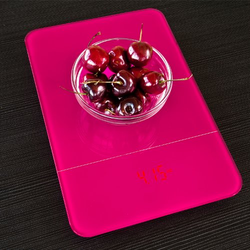 SoBuy® Digitale Küchenwaage,Elektronische Küchenwaage, Wagge, TARA-Funktion EKW02-P (pink) - 3