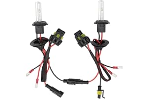 wepeculior Xenon HID Headlight Bulbs,2 Pcs H7 6000K 55W Vehicle Headlight Lamps Replacement Bulb for High Low Beam