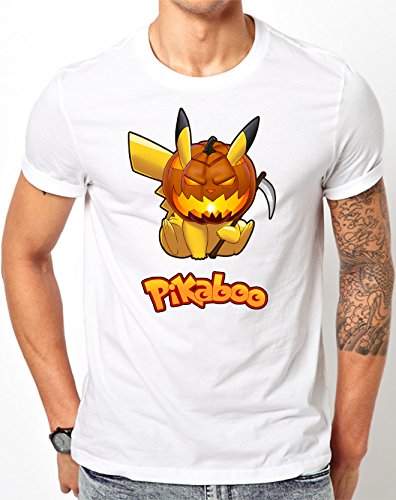 Preisvergleich Produktbild Pokemon Parody - PikaBOO Halloween T-Shirt (XX-Large, White)