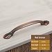 Produktbild Griff Europäischen Stil Antiken Griff Gesamtschrank Schrank Türschublade Griff Rot Bronze Griff,Redbronze2(5.0in)