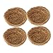 Produktbild FLAMEER 4pcs Handgemachte Vogelnest Nest Kanariennest Nistkasten Nestplatz Nistmaterial für Kanarienvögel
