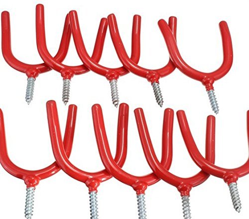 Faswin montaje en pared de alta resistencia herramienta ganchos - 10 unidades