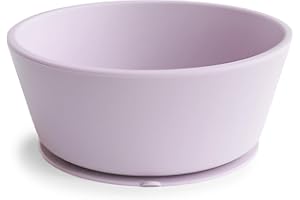 mushie | Ciotola per bambini con ventosa antiscivolo | Ciotola svezzamento | Senza BPA | Lavabile in lavastoviglie | Sicuri e di Alta Qualità | Per bambini, Ragazzi e Ragazze | Soft Lilac