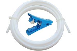 CESFONJER Tubo de teflón 3D para boquilla, 8 metro PTFE 1,75 mm filamento ID 2mm OD 4 mm TL-Feeder Hotend para reprap Rostock Bowden extruder + Cortador De Tubo