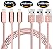 Price comparison product image iPhone Lightning Cable 3Pack PinkFast Charger,10FT/3M,Sync Data,YooGoal Nylon Braided Charging Cord Charger USB Lightning Cable for Apple iPhone X 8 8 Plus 7 7 Plus 6 6S Plus/ iPad Air/Mini,iPod