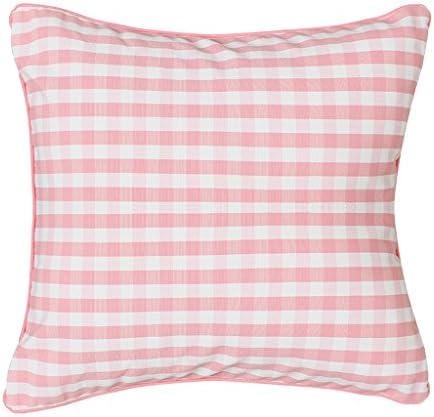 HAIYINGkaodian HAIYING Cushion Cotton Flax Pillow Square Cushion Pink Girl Pillow Office/bedroom/sofa/chair Waist Cushion Includes Pillow Core45*45cm/40*60CM (Size : 45*45cm)