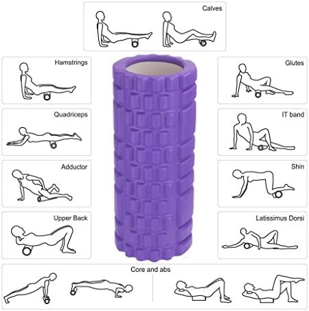 Yoga Foam Rollers Physical Therapy Trigger Point Hip Roller Grid Deep Tissue Textured Foam Roller for Massage Sports Medicine Equipment Alleviates Workout Pain Cellulite Lactic Acid