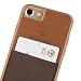 Produktbild Sinjimoru iPhone 7 Wallet Case, iPhone 7 Hülle mit Kartenfach/iPhone 7 Schutzhülle mit Smart Wallet Kartenhalter. Sinji Pouch Case für iPhone 7, Braun.