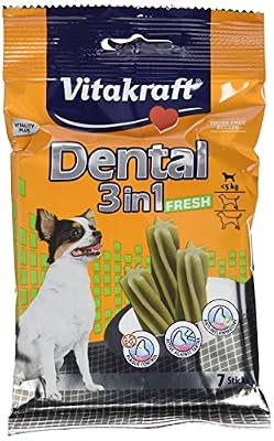 Vitakraft 3 en 1 Dental Fresh Snack pour Chien XS 70 g - Lot de 4