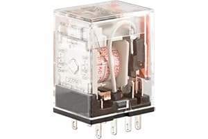 Heschen Relais à usage général, MY2N-GS (MY2NJ), bobine 220/240VAC, indicateur LED, DPDT, 5A 30VDC/250VAC
