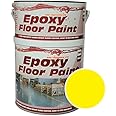 Epoxy Resin Floor Paint by Ask Coatings. for Garage, Industrial and Domestic. 2.5L (Safety Yellow)
