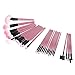 Abody Wood 32Pcs Makeup Brushes Kit Professional Cosmetic Make Up Set + Pouch Bag Case (32PCS, Pink)