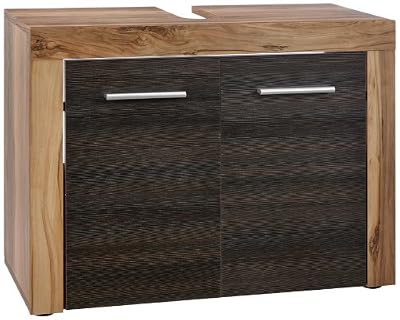Maisonnerie 1259-301-59 Cancun Meuble sous Lavabo Noyer Finition Satinée LxHxP 72 x 56 x 34 cm