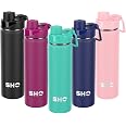 SHO Stainless Steel Sports Water Bottle 660ml - Vacuum Insulated, Leak Proof, Keeps Drinks Hot/Cold