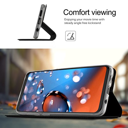 Samsung Galaxy S9 Plus HÃ¼lle, iBetter Samsung Galaxy S9 Plus Flip Bookstyle Kompletter HÃ¼llen Mit Magnetverschluss und Standfunktion Tasche Etui HÃ¼llen SchutzhÃ¼lle fÃ¼r Samsung Galaxy S9 Plus Smartphone (Schwarz)