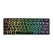 Produktbild Qiman GK61 61 Key USB verdrahtete LED-hintergrundbeleuchtete Achsen-Spiel-mechanische Tastatur für Schreibtisch